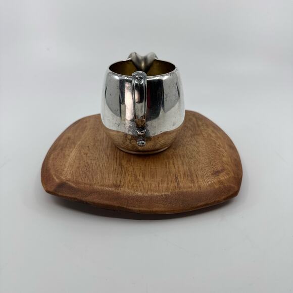 Vintage Spring Flower WM Rogers & Son Antique Silverplated Coffee Creamer Bowl - Picture 2 of 6